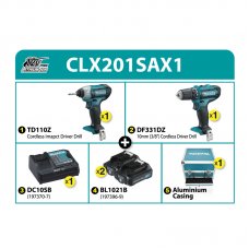 Makita Cordless Combo Kit CLX201SAX1