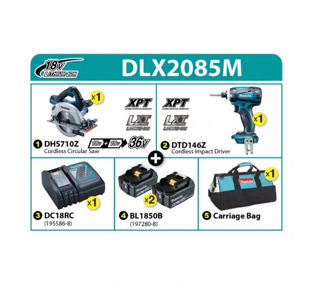 Makita Combo Kit DLX2085M 