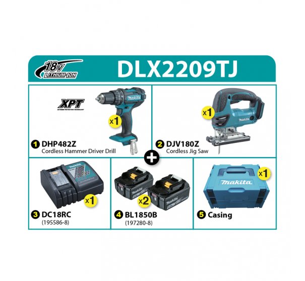 Makita Combo Kit DLX2209TJ