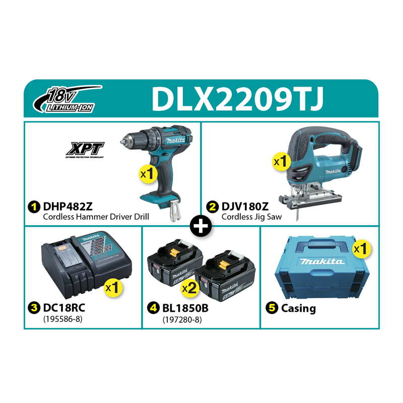 Makita Combo Kit DLX2209TJ