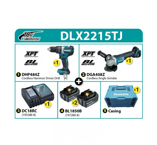 Makita Combo Kit DLX2215TJ